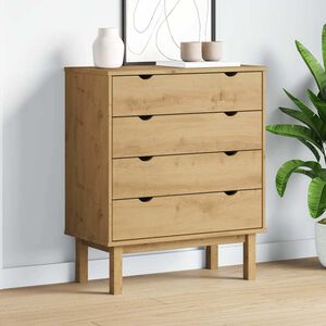 vidaXL Commode OTTA 76,5x39,5x90 cm Bois de pin massif