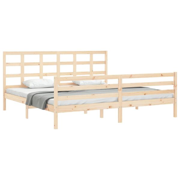 vidaXL Cadre de lit sans matelas 200x200 cm bois massif