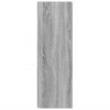 vidaXL Armoire d'angle Sonoma gris 33x33x100 cm Bois d'ingénierie