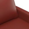 vidaXL Fauteuil Rouge bordeaux 60 cm Similicuir