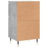 vidaXL Buffet gris b&eacute;ton 40x35x70 cm bois d'ing&eacute;nierie