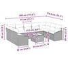 vidaXL Ensemble de canap&eacute; de jardin avec stockage Gris clair polyrotin
