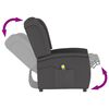 vidaXL Fauteuil de massage inclinable à 2 places gris foncé