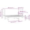 vidaXL Lit coulissant sans matelas noir 2x(90x190) cm