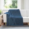 vidaXL Couvertures &agrave; jeter 6 pcs Bleu marine 200 x 150 cm Toison