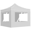 vidaXL Tente de r&eacute;ception pliable avec parois Aluminium 2x2 m Blanc