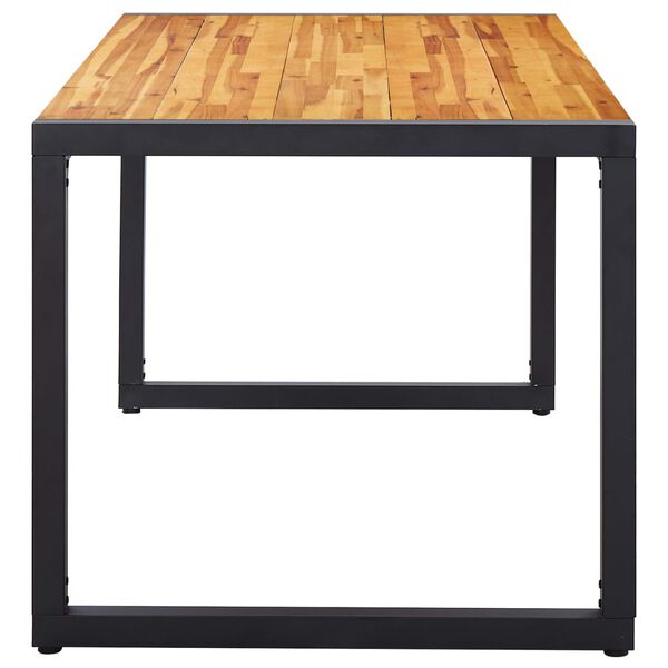 vidaXL Ensemble &agrave; manger de jardin 5 pcs noir