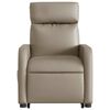 vidaXL Fauteuil inclinable &eacute;lectrique cappuccino similicuir