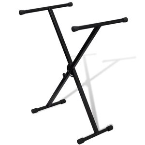 vidaXL Support de clavier r&eacute;glable avec cadre en X