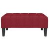 vidaXL Repose-pied Rouge bordeaux 78x56x32 cm Tissu