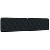 vidaXL Lit avec matelas noir 200x200 cm tissu