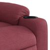 vidaXL Fauteuil inclinable Rouge bordeaux Tissu