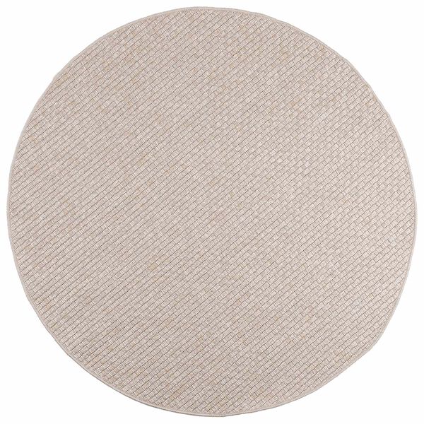 vidaXL Tapis de surface Rond HUARTE Cr&egrave;me &Oslash; 200 CM Polyester