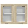 vidaXL Vitrine suspendue "Lyon" Chêne Sonoma 80 x 31 x 60 cm Bois d'ingénierie