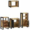 vidaXL Ensemble de mobilier de salle de bain 4 pcs Bois Recyclé Solide