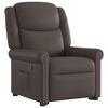 vidaXL Fauteuil inclinable marron brillant similicuir