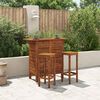vidaXL Ensemble de bar de jardin 3 pcs Bois d'acacia solide
