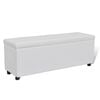 vidaXL Banc de rangement Blanc 118 x 44 x 44 cm