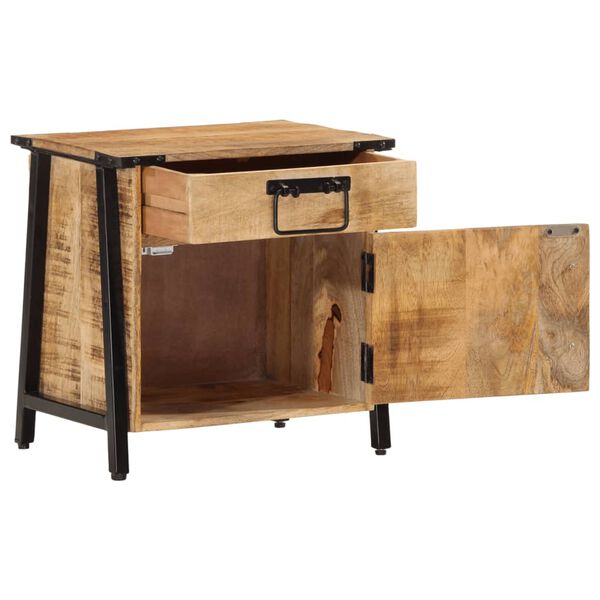 vidaXL Table de chevet 40x30x42 cm bois de manguier massif
