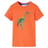 T-shirt pour enfants orange vif 140