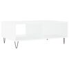 vidaXL Table basse blanc 90x60x35 cm bois d'ing&eacute;nierie