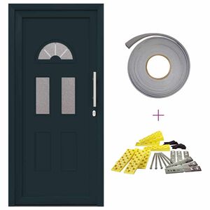 vidaXL Porte d'entr&eacute;e Blanc 98x208 cm