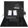 vidaXL Kit de studio photo avec &eacute;clairage et toile de fond