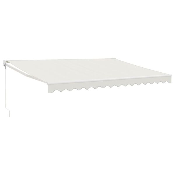 vidaXL Auvent r&eacute;tractable cr&egrave;me 4,5x3 m tissu et aluminium