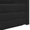 vidaXL Canap&eacute;-Lit 110cm Noir Velours