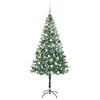 vidaXL Sapin de No&euml;l artificiel avec 300 LED Vert 180 cm PVC et Acier
