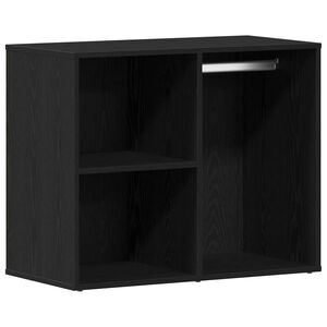 vidaXL Cabinet de Cosm&eacute;tiques avec &eacute;tag&egrave;re Ch&ecirc;ne noir 80 x 40 x 65 cm