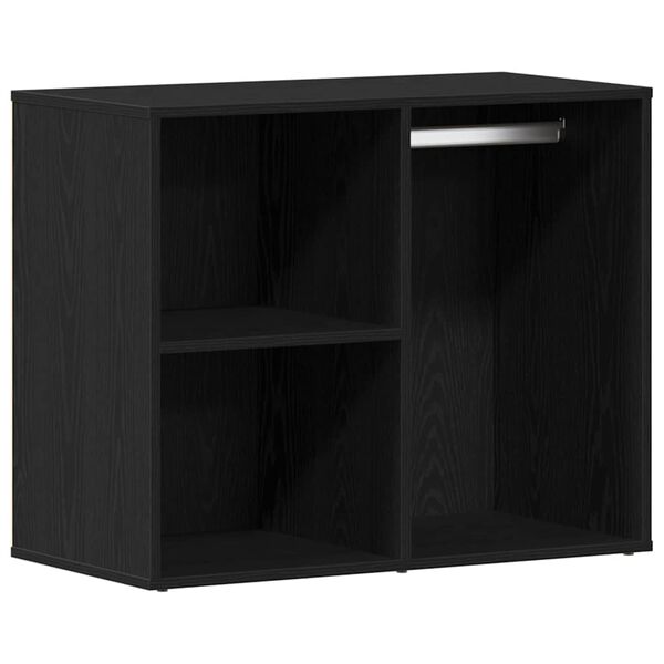 vidaXL Cabinet de Cosm&eacute;tiques avec &eacute;tag&egrave;re Ch&ecirc;ne noir 80 x 40 x 65 cm