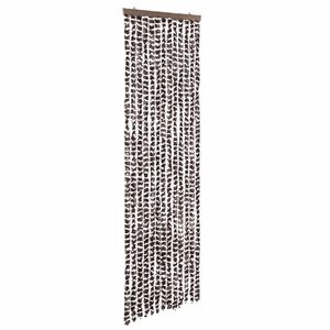 vidaXL Moustiquaire Marron et blanc 56x185 cm Chenille