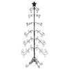 vidaXL Arbre de Noël en métal pour décoration noir 180 cm