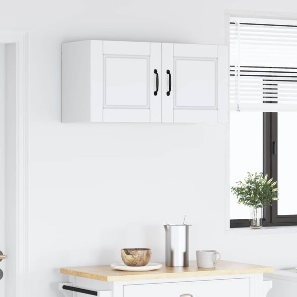 vidaXL Armoire de cuisine Blanc 80 x 31 x 40 cm Bois d'ing&eacute;nierie