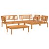 vidaXL Salon palette de jardin 4 pcs bois d'acacia massif