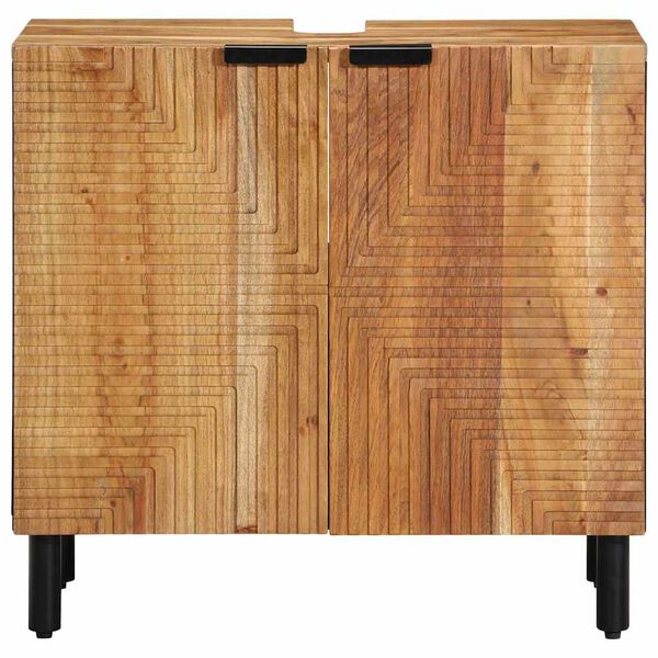 vidaXL Meuble de Lavabo de Salle de Bain Bois d'Acacia Massif
