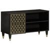 vidaXL Meuble TV 80x31,5x46 cm bois massif de manguier