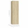 vidaXL Ensemble de meubles TV 3 pcs Ch&ecirc;ne sonoma Bois d'ing&eacute;nierie