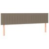 vidaXL T&ecirc;tes de lit Taupe 160x5x78/88 cm Tissu