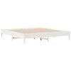 vidaXL Lit bibliothèque sans matelas blanc 180x200 cm bois pin massif