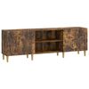 vidaXL Meuble TV 150 x 31 x 50 cm Ch&ecirc;ne fum&eacute; Bois d'ing&eacute;nierie