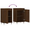vidaXL Buffets 2 pcs ch&ecirc;ne marron 40x35x70 cm bois d'ing&eacute;nierie