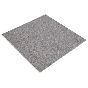 vidaXL Carreau de tapis Marron 50 x 50 cm 4 pi&egrave;ces PP et Bitume