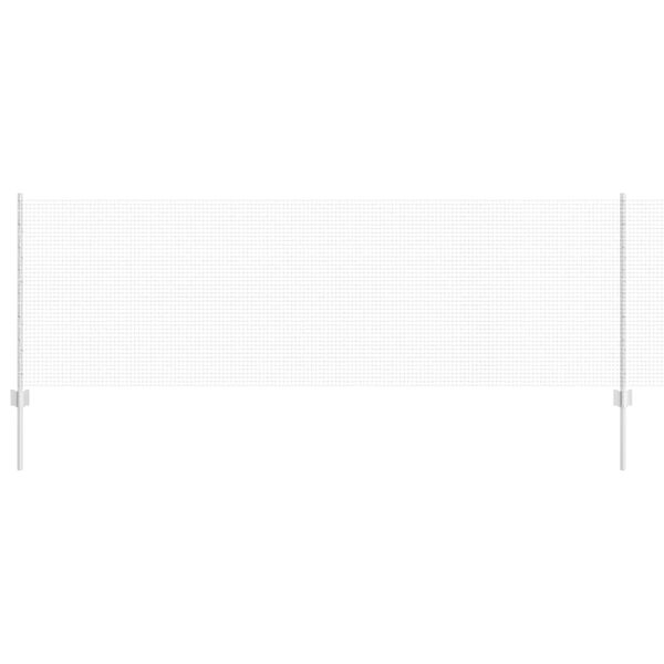 vidaXL Clôture avec poteau Argenté 0,8 x 25 m Acier