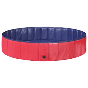 vidaXL Piscine pour enfants &Oslash; 160 x 30 cm Rond pour Rouge et bleu