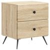 vidaXL Cabinet de chevet Ch&ecirc;ne Sonoma 43 x 34,5 x 47,5 cm