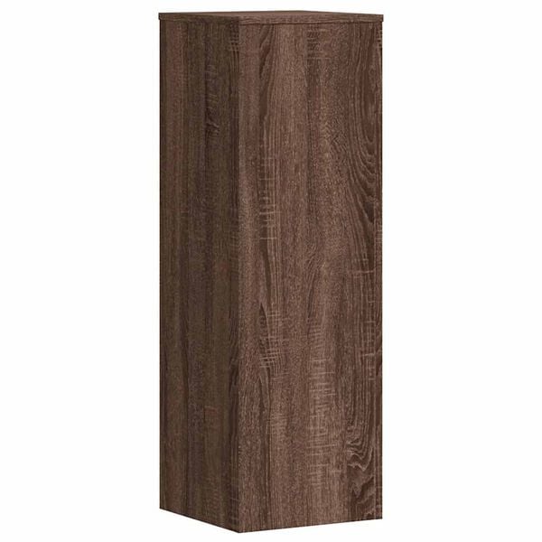 vidaXL Support pour plantes ch&ecirc;ne brun 33x33x100 cm bois d'ing&eacute;nierie