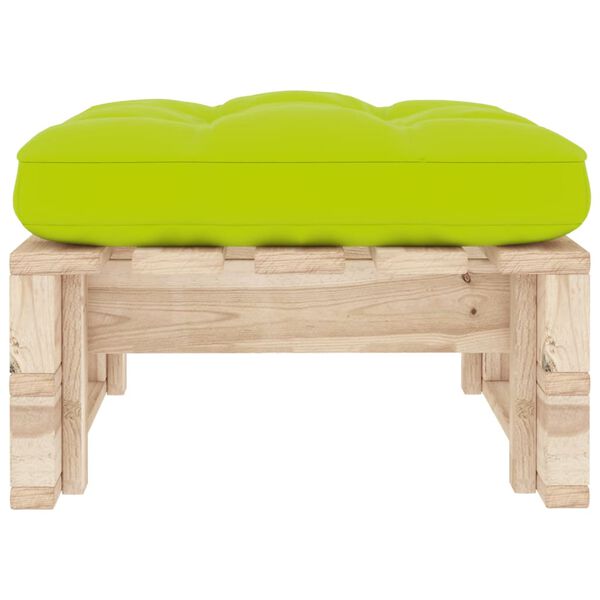 vidaXL Pouf palette de jardin bois de pin impr&eacute;gn&eacute;