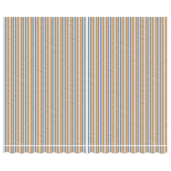 vidaXL Tissu de remplacement pour auvent rayures multicolores 4x3 m